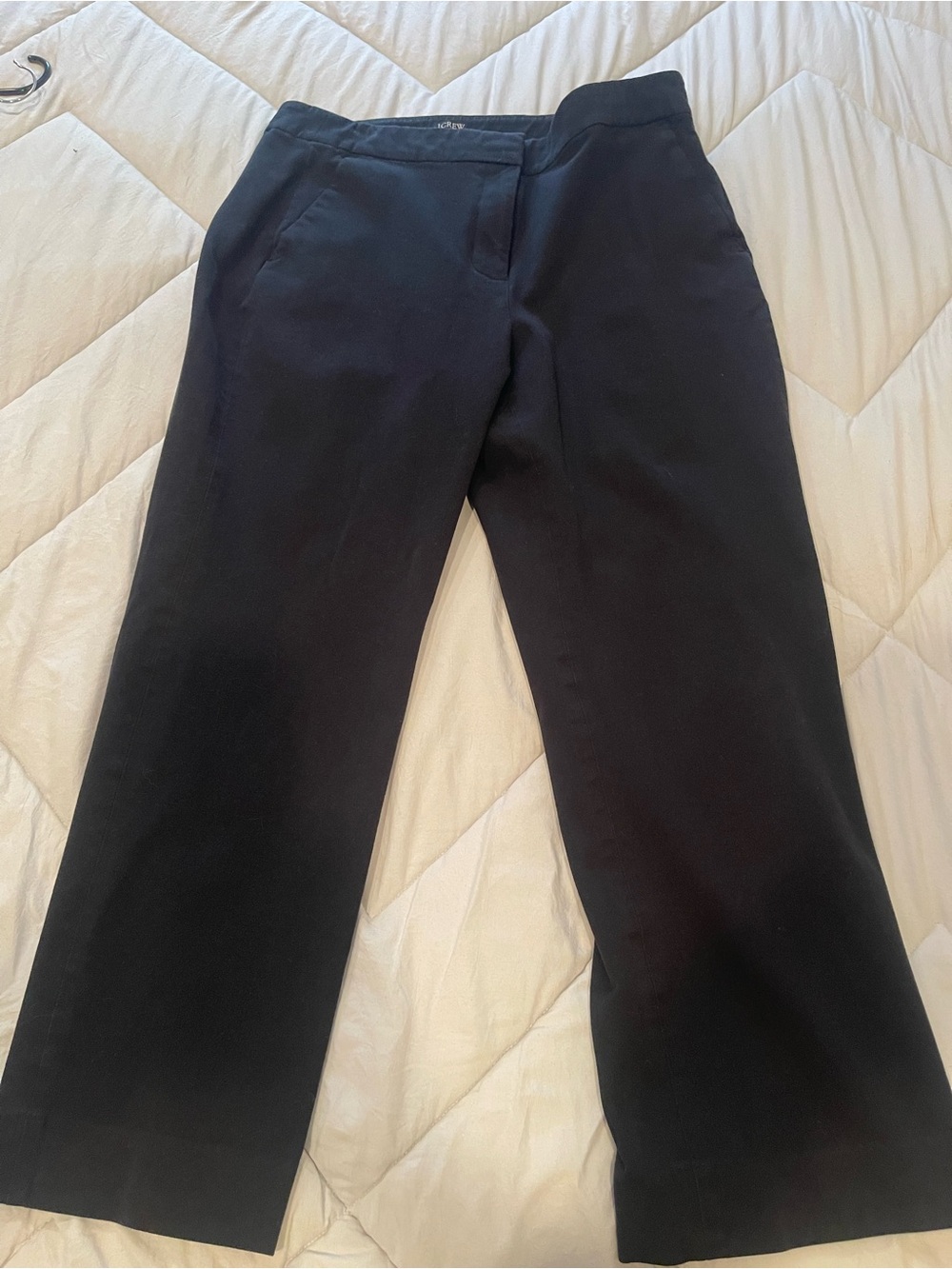 J Crew Black Straight Leg Dress Pants